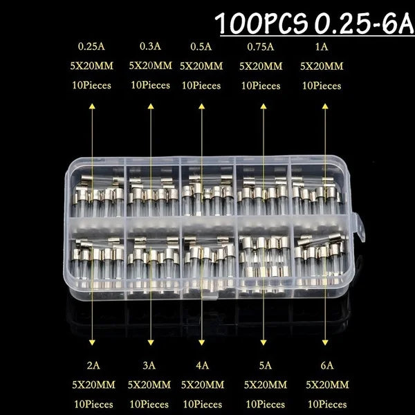 Set Feinsicherungen (Glassicherungen)